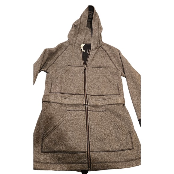 Lululemon Long & Short of It Hooded Convertible Cropped Long Jacket Women's 8 - Picture 6 of 8